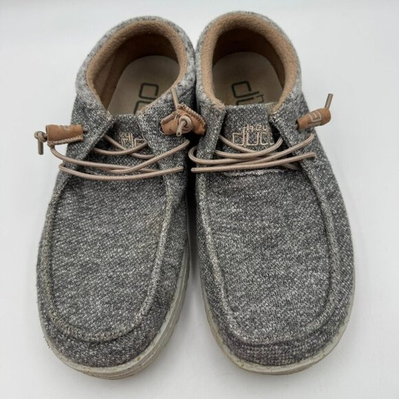 Hey Dude Womens Cindy Shoes Dark Grey Size 7 Casual Comfort - Picture 1 of 8